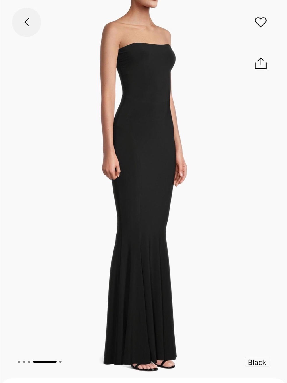 NWT Norma Kamali Black Mermaid Maxi Dress - Sz 40/L